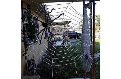 Umelý pavúk obrovský - dekorácia 90 cm