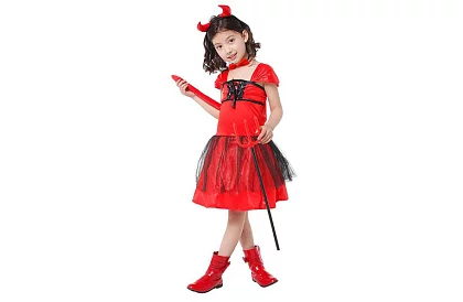 Kostým - doplnky diabla – sada 4 dielov