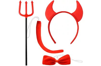 Kostým - doplnky diabla – sada 4 dielov