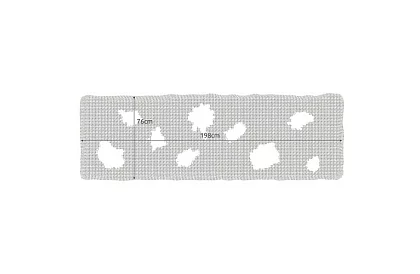 Veľká umelá pavučina na Halloween – 198x76 cm - čierna