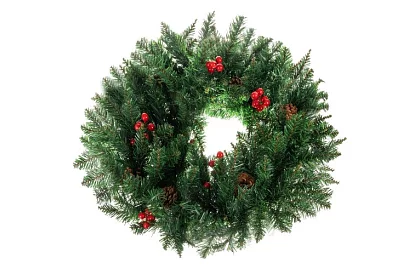 Dekoratívny vianočný veniec - 60cm