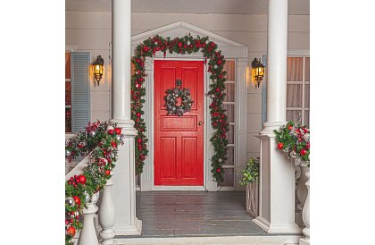 Dekoratívny vianočný veniec - 60cm