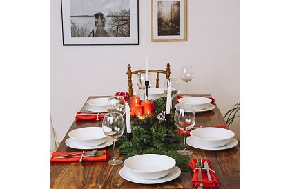 Dekoratívny vianočný veniec - 60cm