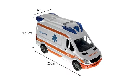 Sanitka – ambulance so zvukovou a svetelnou signalizáciou