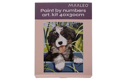 Malovanie podľa čísel - pes - 40x30 cm