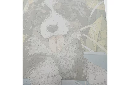 Malovanie podľa čísel - pes - 40x30 cm