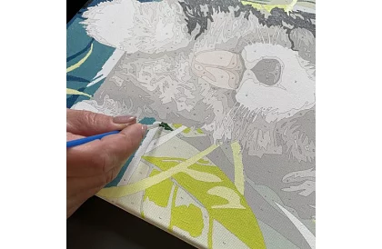 Malovanie podľa čísel - pes - 40x30 cm