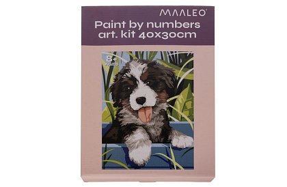 Malovanie podľa čísel - pes - 40x30 cm