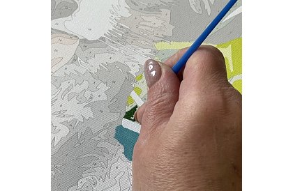 Malovanie podľa čísel - pes - 40x30 cm