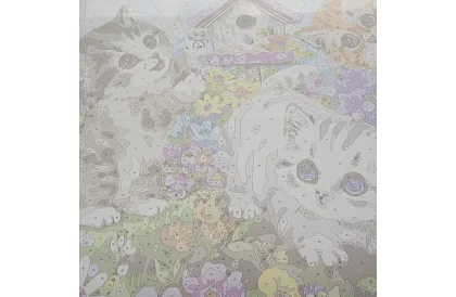 Malovanie podľa čísel - mačky - 40x50 cm