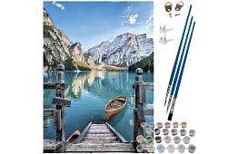 Malovanie podľa čísel - horská krajina - 40x50 cm