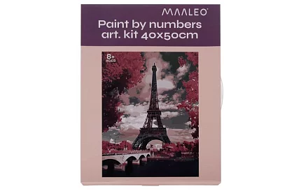 Malovanie podľa čísel - Eiffelova veža - 40x50 cm