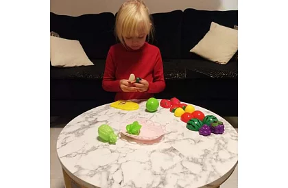 Krájacia sada - ovocie na krájanie v košíku