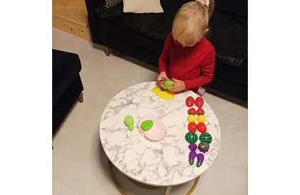 Krájacia sada - ovocie na krájanie v košíku