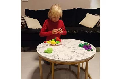 Krájacia sada - ovocie na krájanie v košíku