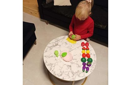 Krájacia sada - ovocie na krájanie v košíku