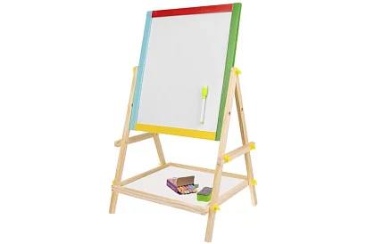 Obojstranná drevená tabuľa pre deti