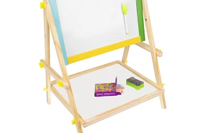 Obojstranná drevená tabuľa pre deti