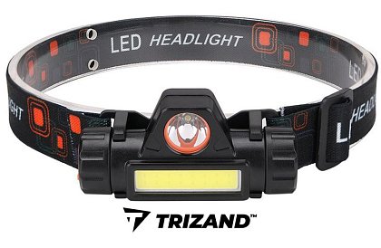 LED čelovka COB LED a CREE LED – 4v1