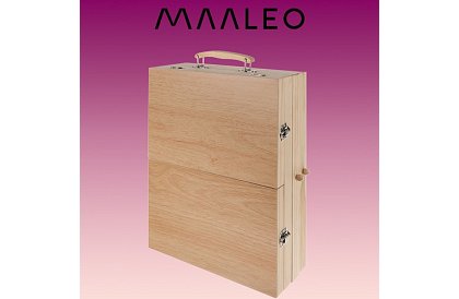 Malířska súprava v drevenej kufríku – 83 prvkov