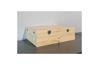 Malířska súprava v drevenej kufríku – 83 prvkov