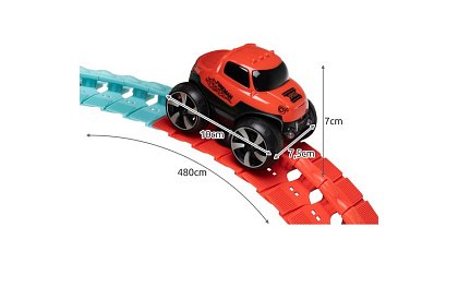 Flexibilná autodráha 4,8 metra + auto