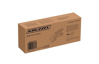 Drevený kamión na prevoz áut s autíčkami