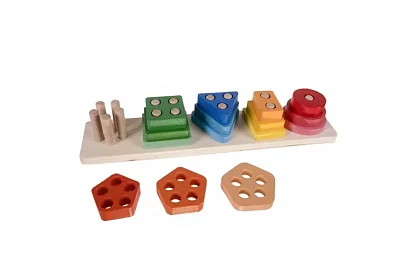 Drevený triedič tvarov - skladačka