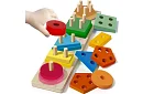 Drevený triedič tvarov - skladačka