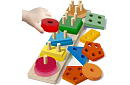 Drevený triedič tvarov - skladačka