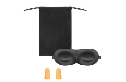 Spací súprava – škraboška a štuple do uší + puzdro