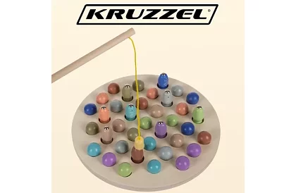 Drevená magnetická hra - chytanie rybičiek