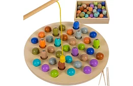 Drevená magnetická hra - chytanie rybičiek