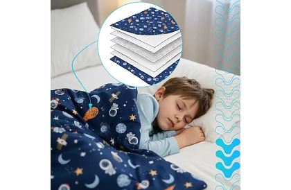 Záťažová antistresová prikrývka – 4 kg – 150 × 100 cm