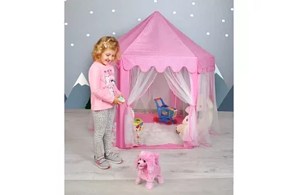 Detský ružový stan – palác 135 x 135 x 140 cm
