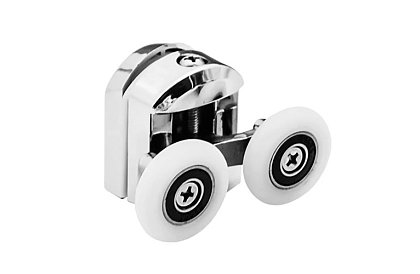 Kolečka pre posuvné dvere sprchových kútov – 8 ks - Chróm