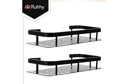 Hliníková kúpeľňová polička - 2 ks