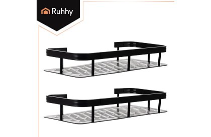 Hliníková kúpeľňová polička - 2 ks