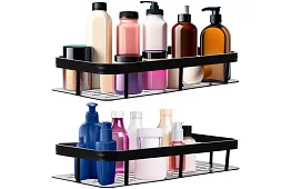 Hliníková kúpeľňová polička - 2 ks