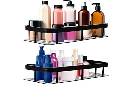 Hliníková kúpeľňová polička - 2 ks