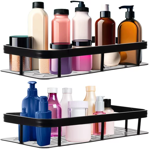 Hliníková kúpeľňová polička - 2 ks