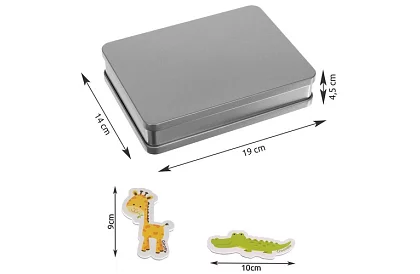 Sada 40 magnetov so zvieratkami v boxe