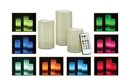 Led sviečky – 3 kusy na diaľkové ovládanie