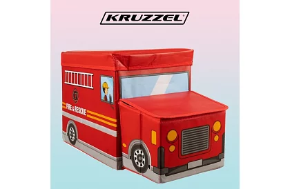 Box na hračky - hasičské auto
