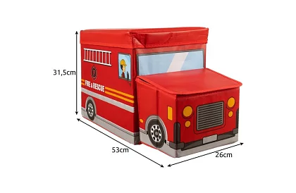 Box na hračky - hasičské auto