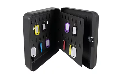 Bezpečnostná skrinka na kľúče - organizér 48 háčikov