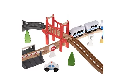 Vláčkodráha – dráha na batérie 3,2 m drevená