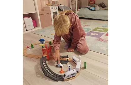 Vláčkodráha – dráha na batérie 3,2 m drevená