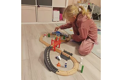 Vláčkodráha – dráha na batérie 3,2 m drevená