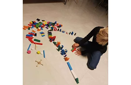 Drevené domino – veľká sada 407 ks + taška